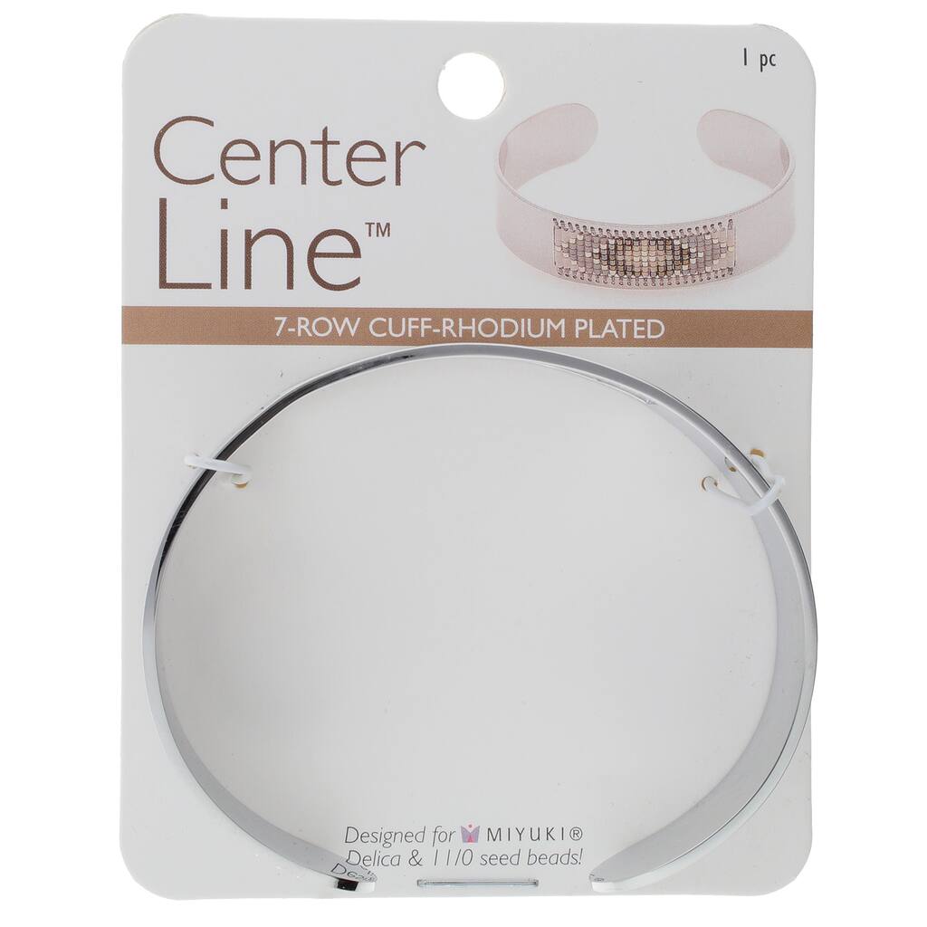 Center Line™ Rhodium-Plated 7-Row Cuff